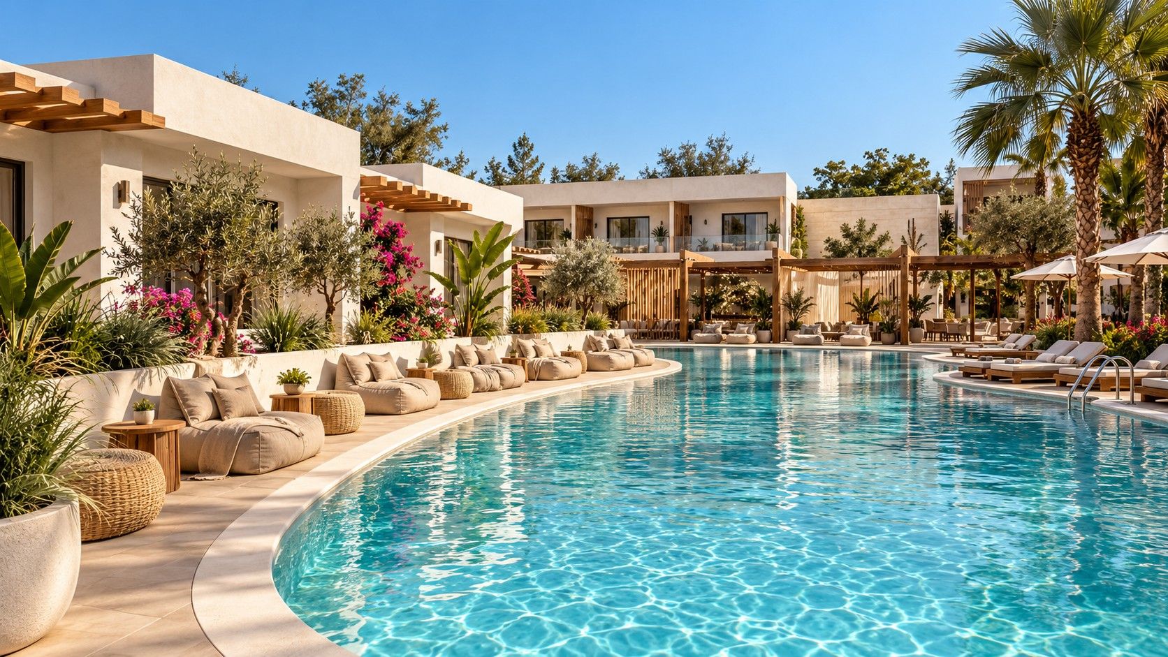 Premium Swim-Up Room photorealistic image