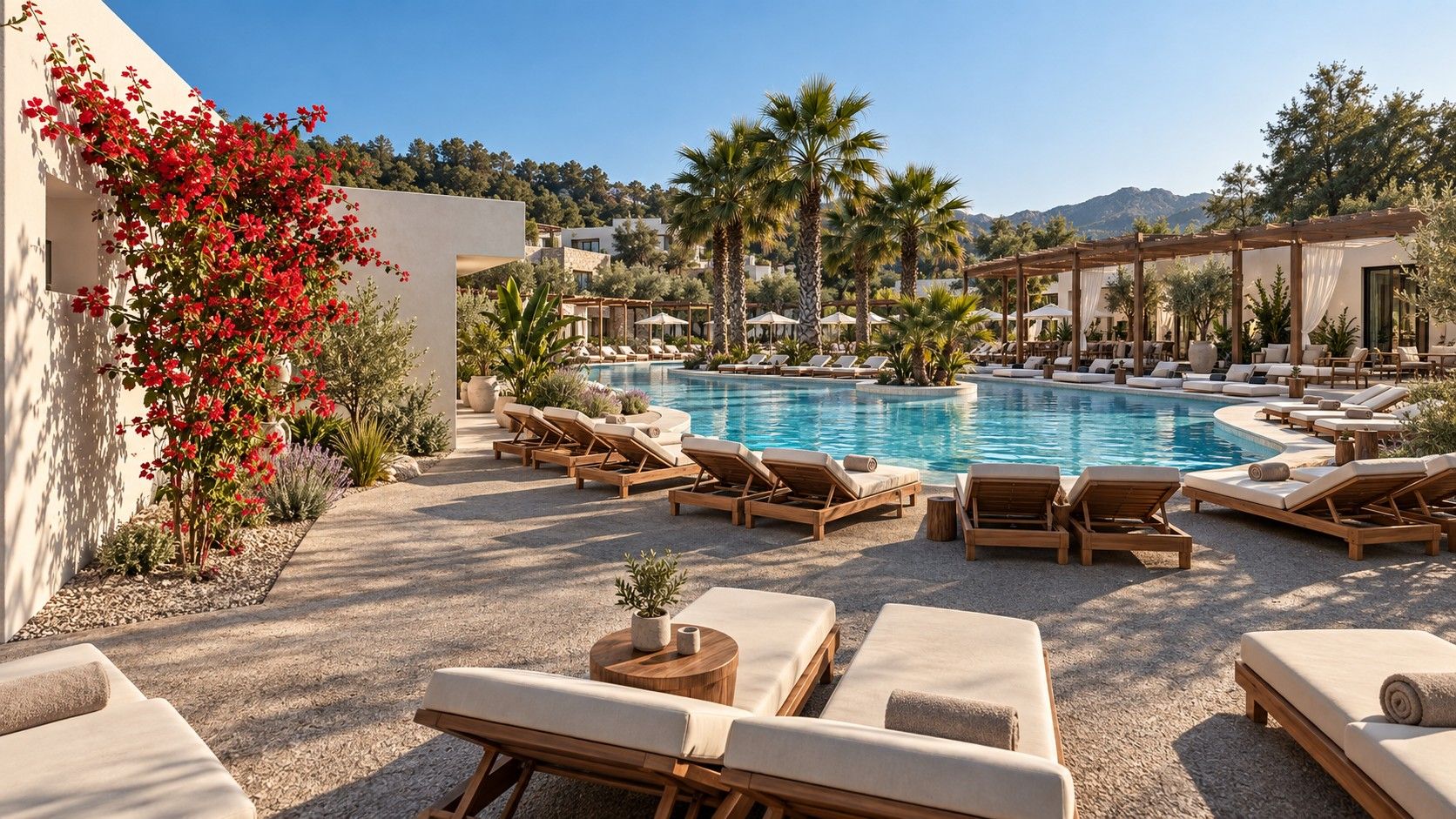 Premium Swim-Up Room photorealistic image