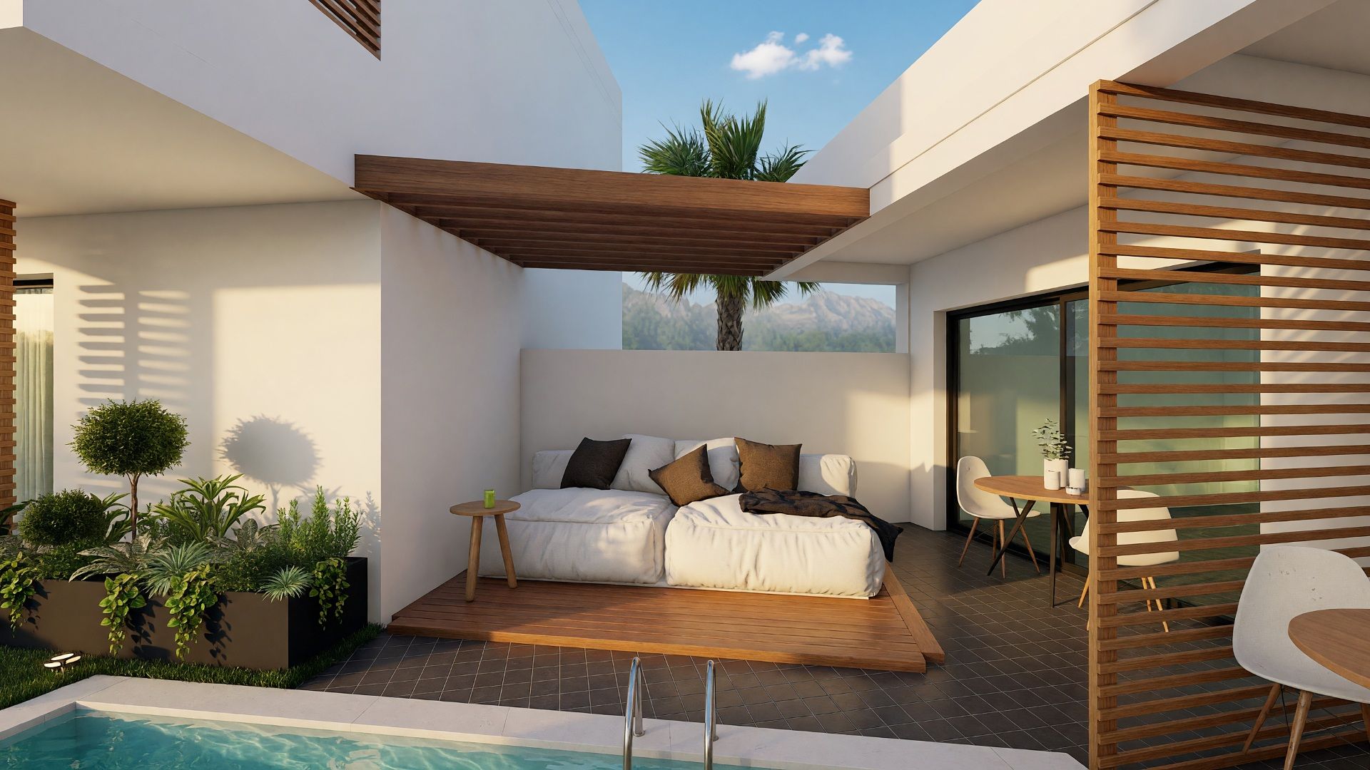 Signature Private Pool Room photorealistic image